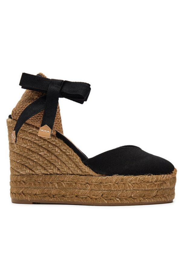 Castañer Espadryle Chiara T/8Ed/001 021458 Czarny. Kolor: czarny. Materiał: materiał