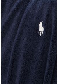 Polo Ralph Lauren - Szlafrok. Typ kołnierza: polo. Kolor: niebieski. Materiał: dzianina