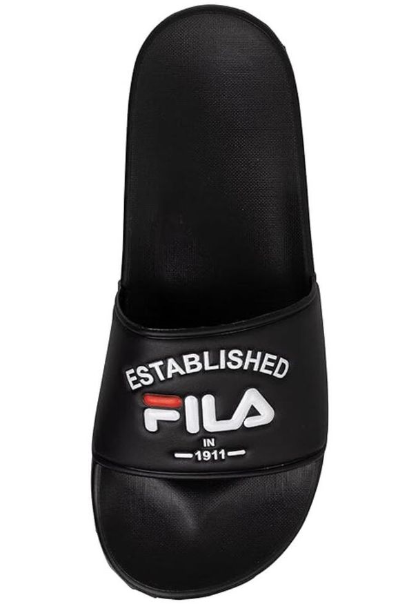 Klapki basenowe męskie Fila Baywalk '23. Zapięcie: bez zapięcia. Kolor: czarny. Sport: pływanie, fitness