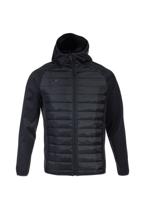 Joma - Kurtka bluza sportowa męska Berna III Softshell Hoodie. Kolor: czarny. Materiał: poliester. Sport: piłka nożna