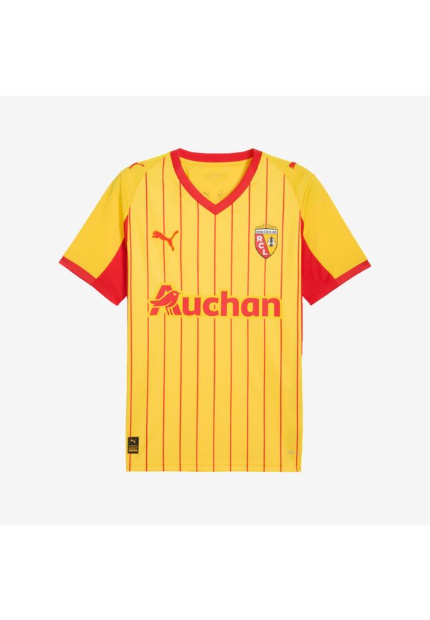 Koszulka piłkarska Puma RC Lens 24/25 domowa. Kolor: żółty. Materiał: materiał. Sport: piłka nożna