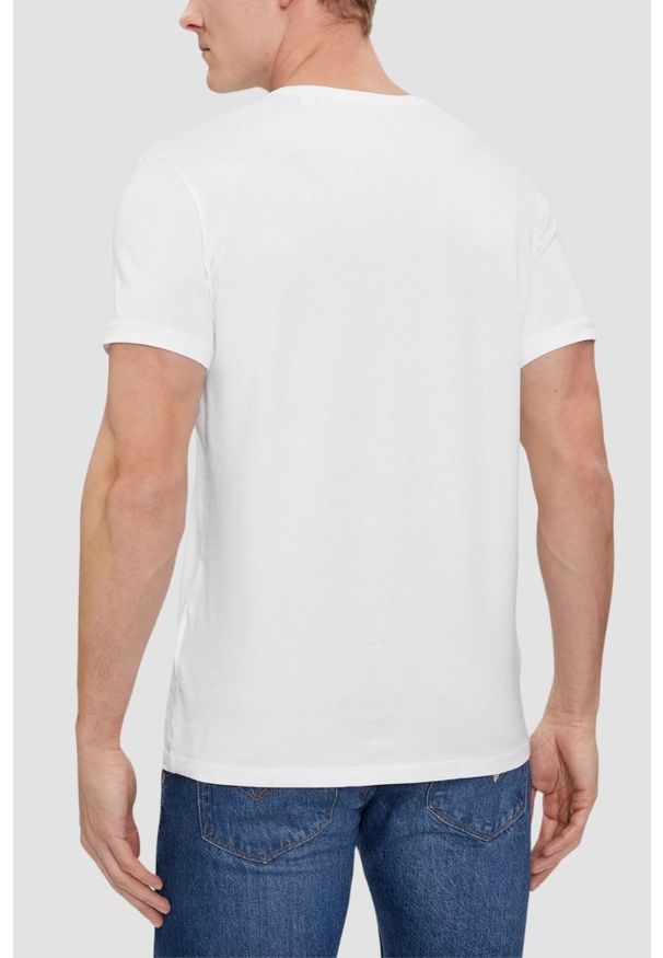 Guess - GUESS Zestaw białych męskich koszulek Caleb Hero 2PACK, Rozmiar XXL. Kolor: biały