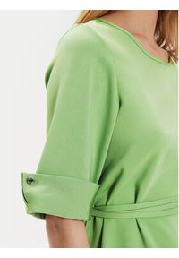 BOSS - Boss Sukienka codzienna Drimie1 50519434 Zielony Regular Fit. Okazja: na co dzień. Kolor: zielony. Materiał: wiskoza. Typ sukienki: proste. Styl: casual #5