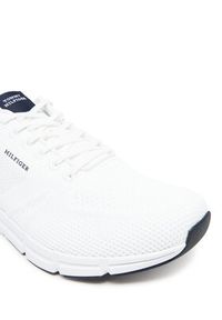 TOMMY HILFIGER - Tommy Hilfiger Sneakersy Modern Comfort Run Knit FM0FM05524 Biały. Kolor: biały. Materiał: materiał. Sport: bieganie #5