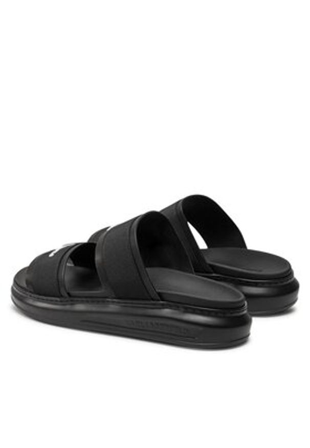 Karl Lagerfeld - KARL LAGERFELD Klapki KL52509 Czarny. Kolor: czarny. Materiał: skóra