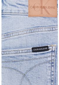 Calvin Klein Jeans Szorty jeansowe damskie. Okazja: na co dzień. Kolor: niebieski. Materiał: tkanina. Wzór: gładki. Styl: casual #3