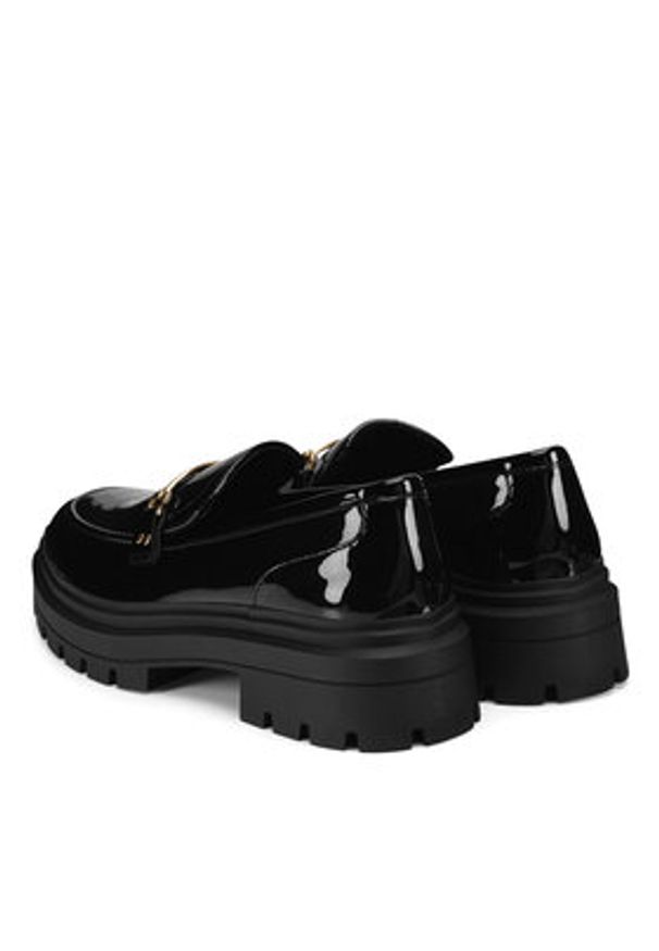 DeeZee Loafersy 58682-9 Czarny. Kolor: czarny. Materiał: materiał