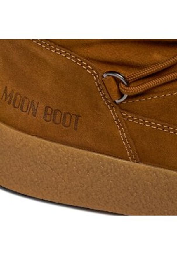 Moon Boot Śniegowce Ltrack Suede 24501100001 Brązowy. Kolor: brązowy. Materiał: skóra, zamsz