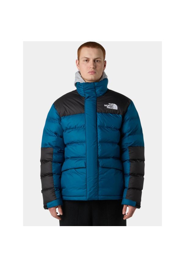 Płaszcz Zimowy Męski The North Face M Limbara. Kolor: czarny, niebieski, wielokolorowy. Materiał: puch. Sezon: zima. Sport: turystyka piesza