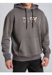 Sinsay - Bluza hoodie - szary. Kolor: szary