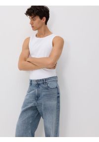 Reserved - Bawełniany tank top - biały. Kolor: biały. Materiał: bawełna