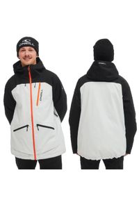 O'Neill - Kurtka zimowa na narty i snowborad męska O'neill Discorder 20K. Kolor: biały, wielokolorowy, czarny. Sezon: zima. Sport: narciarstwo