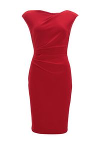 Swing Sukienka koktajlowa 5AI16700 Czerwony Slim Fit. Kolor: czerwony. Materiał: syntetyk. Styl: wizytowy #6