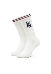 Aeronautica Militare Skarpety Wysokie Męskie 251CZ010L499 Biały. Kolor: biały. Materiał: bawełna, materiał