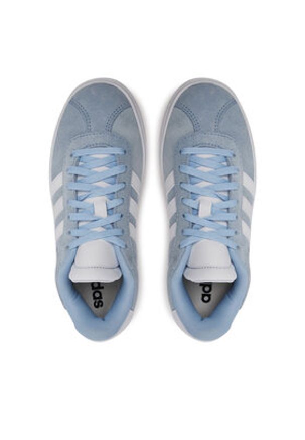 Adidas - adidas Sneakersy VL Court Bold JI1018 Błękitny. Kolor: niebieski. Materiał: zamsz, skóra