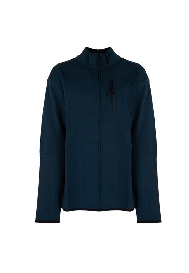 Champion Bluza "Full-zip" | 218750 | Mężczyzna | Niebieski. Okazja: na co dzień, na spotkanie biznesowe, na spacer. Kolor: niebieski. Materiał: bawełna, poliester. Wzór: nadruk. Styl: sportowy, biznesowy, klasyczny, wizytowy, casual