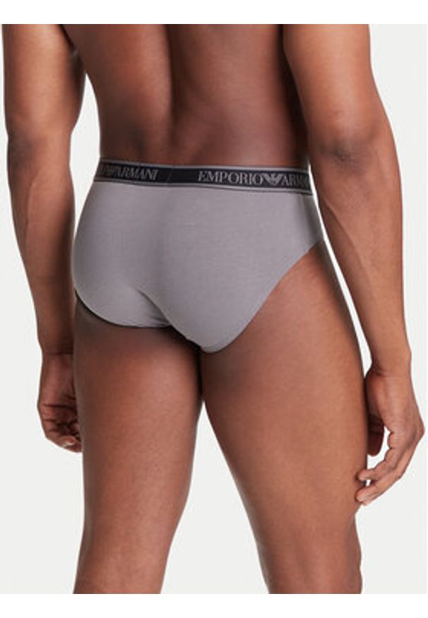 Emporio Armani Underwear Komplet 3 par slipów EM000369 AF10779 MC198 Szary. Kolor: szary. Materiał: bawełna