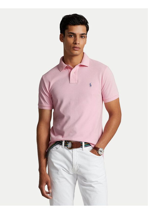 Polo Ralph Lauren Polo Core Replen 710795080 Różowy Slim Fit. Typ kołnierza: polo. Kolor: różowy. Materiał: bawełna