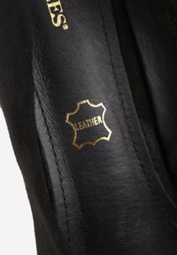 Born2be - Czarne Czółenka Vices na Obcasie z Wkładką ze Skóry Naturalnej Inavindra. Kolor: czarny. Materiał: skóra. Obcas: na obcasie. Wysokość obcasa: średni #7