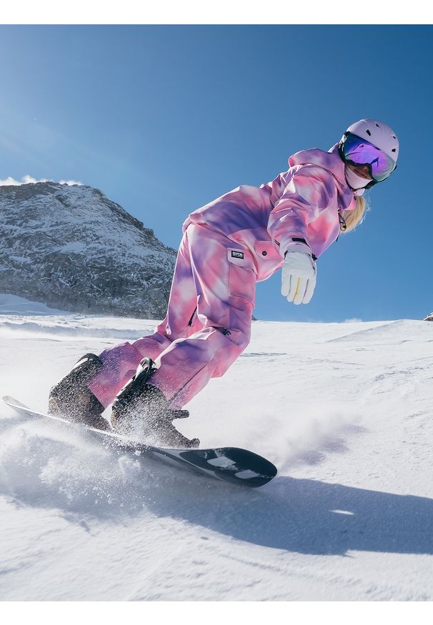 4f - 4F Kurtka snowboardowa membrana 15000 damska - multikolor XL. Kolor: wielokolorowy. Materiał: poliester, materiał. Sezon: zima