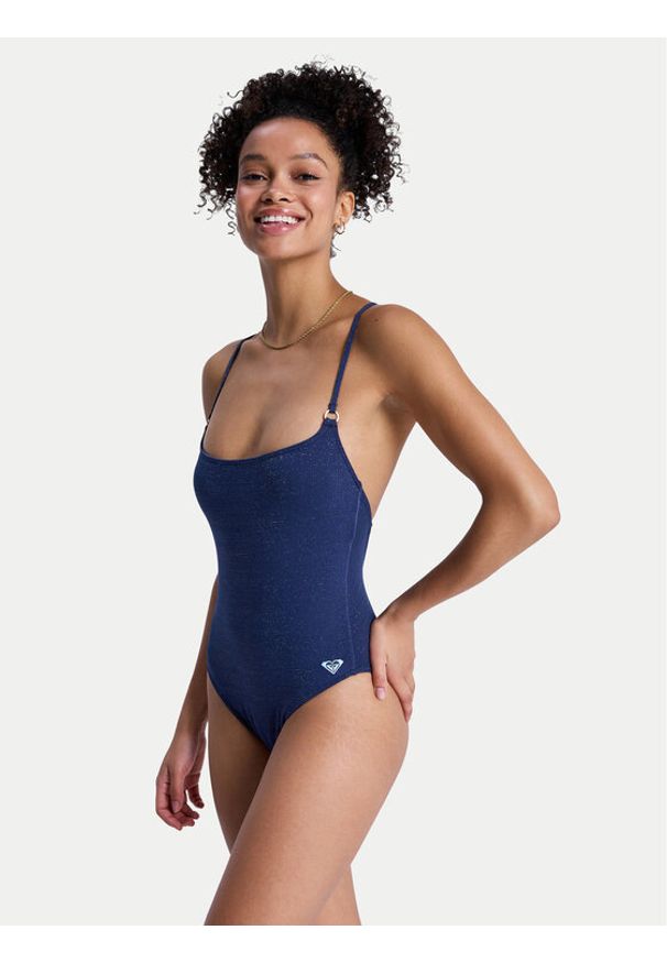 Roxy Strój kąpielowy Roxy Shine ERJX103804 Granatowy. Kolor: niebieski. Materiał: syntetyk