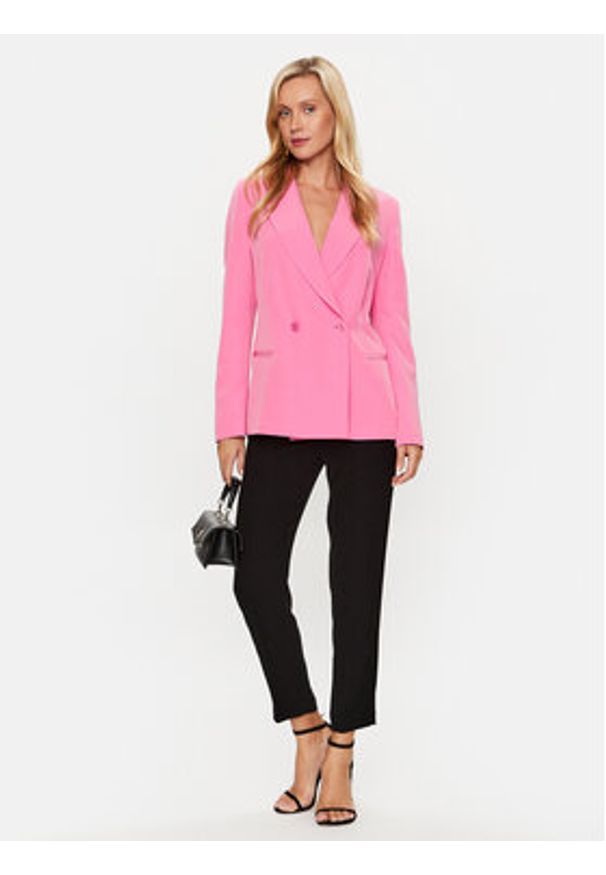 Liu Jo Marynarka WA3433 T7896 Różowy Regular Fit. Kolor: różowy. Materiał: syntetyk