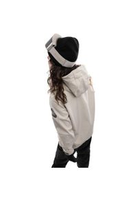 Damska kurtka snowboardowa Sporty zimowe SIROKO W3-W Haboob. Kolor: beżowy. Materiał: materiał, softshell. Sezon: zima. Sport: snowboard
