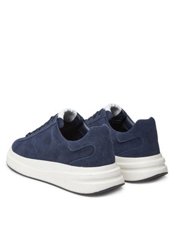 Guess Sneakersy FMTLBA SUE12 Granatowy. Kolor: niebieski. Materiał: zamsz, skóra
