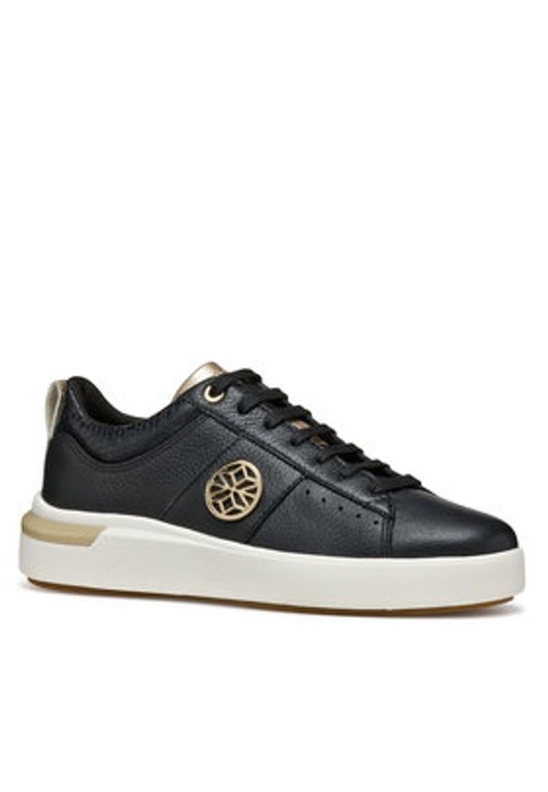 Geox Sneakersy D Dalyla D55QFA 046AR C9999 Czarny. Kolor: czarny. Materiał: skóra