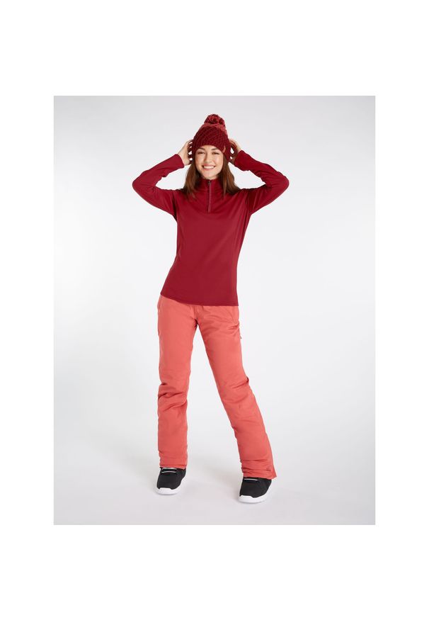 Bluza damska Protest FABRIZ 1/4 zip top. Kolor: czerwony. Materiał: polar. Sezon: zima. Sport: narciarstwo
