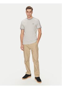 Adidas - adidas T-Shirt adicolor Classics 3-Stripes JN7016 Szary Slim Fit. Kolor: szary. Materiał: bawełna #5