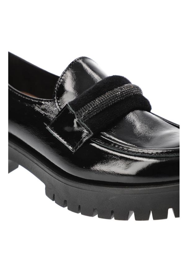 Czarne Półbuty Lemar Eleganckie Skórzane Buty. Okazja: na spotkanie biznesowe. Kolor: czarny. Materiał: skóra. Szerokość cholewki: normalna. Styl: elegancki