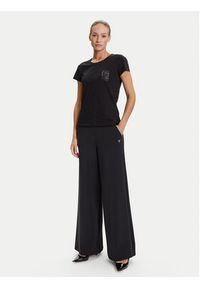 Liu Jo Sport T-Shirt TF5287 JS923 Czarny Regular Fit. Kolor: czarny. Materiał: bawełna. Styl: sportowy #4