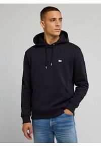 Lee - LEE PLAIN HOODIE MĘSKA BLUZA Z KAPTUREM BLACK L80YRF01. Typ kołnierza: kaptur #1