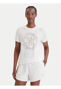 Guess T-Shirt E6GI01 K68D2 Biały Regular Fit. Kolor: biały. Materiał: wiskoza #1