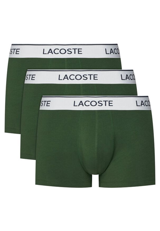 Lacoste Komplet bokserek 5H9002 Zielony. Kolor: zielony. Materiał: bawełna