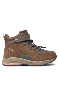 CMP Buty Kids Hadil Leather Wp Urban Shoes 3Q84524 Brązowy. Kolor: brązowy. Materiał: zamsz, skóra