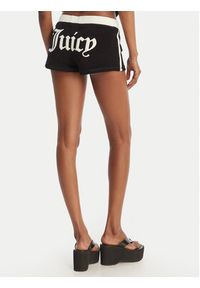 Juicy Couture Szorty sportowe Applique Terry JCWHS126315 Czarny Slim Fit. Kolor: czarny. Materiał: bawełna #3