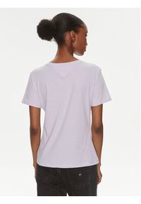Tommy Jeans T-Shirt DW0DW14616 Fioletowy Regular Fit. Kolor: fioletowy. Materiał: bawełna #3
