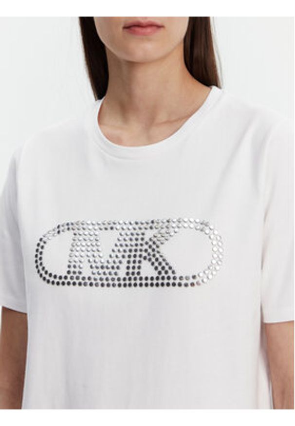 MICHAEL Michael Kors T-Shirt MS551SC2ZU Biały Regular Fit. Kolor: biały. Materiał: bawełna