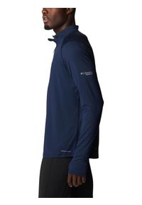 columbia - Polarowy sweter męski Columbia Endless Trail 1/2 Zip Mesh. Kolor: niebieski. Materiał: polar, mesh. Długość rękawa: długi rękaw