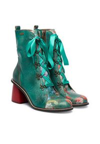 Laura Vita Botki Evcao 311 Zielony. Kolor: zielony. Materiał: skóra #2