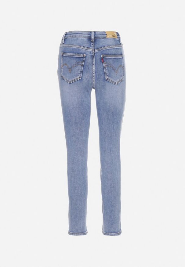 Born2be - Jasnoniebieskie Jeansy Skinny z Wysoką Talią Anelava. Okazja: do pracy. Kolor: niebieski. Styl: elegancki