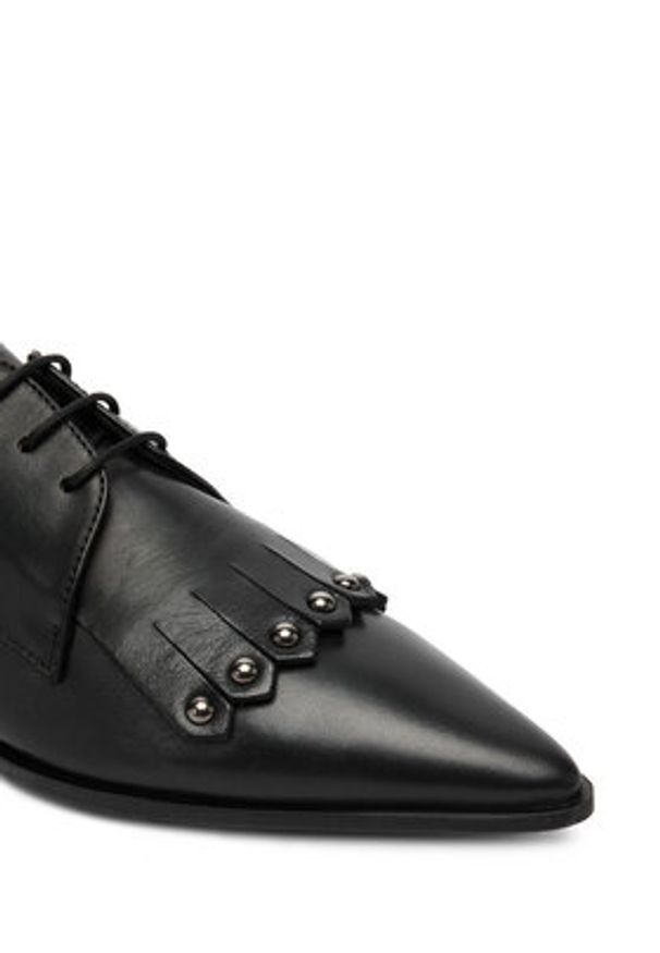 Hispanitas Oxfordy HI254263 Czarny. Kolor: czarny. Materiał: skóra