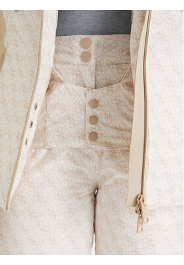 Guess Kurtka narciarska W5BL77 W3272 Beżowy Regular Fit. Kolor: beżowy. Materiał: syntetyk. Sport: narciarstwo