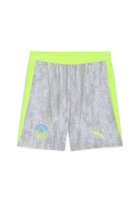 Puma - Męskie szorty Manchester City 25/26 PUMA Cool Weather Pro Green Blue. Kolor: zielony, niebieski, wielokolorowy. Materiał: tkanina. Długość: krótkie. Sezon: lato. Sport: piłka nożna