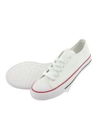 Białe Trampki Atletico CNSD-1 white. Kolor: biały. Materiał: materiał. Styl: elegancki #6