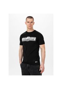 PITBULL - Koszulka bawełniana sportowy t-shirt dla dorosłych Slim Fit Classic Boxing. Kolor: biały, czarny, wielokolorowy. Materiał: bawełna