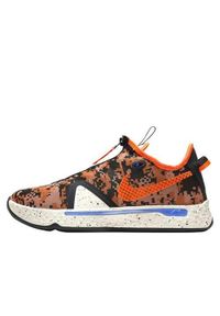 Buty koszykarskie męskie Nike PG 4 Digi Camo. Zapięcie: sznurówki. Kolor: żółty, pomarańczowy, wielokolorowy. Materiał: materiał, syntetyk, tkanina. Szerokość cholewki: normalna