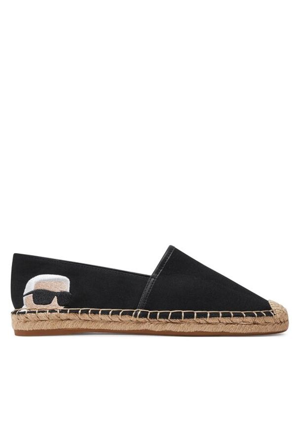 Karl Lagerfeld - KARL LAGERFELD Espadryle KL80111N Czarny. Kolor: czarny. Materiał: materiał